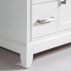 Vanity Art Single 36" Bath Vanity with Engineered Marble Top in White with Basin and Mirrorr - CVA36 - The Home Selection