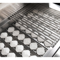 Vintage 36" Built-in Grill with 660 sq. in. Cooking Area, 97,500 BTUs, Stainless Steel Burners, Rotisserie Kit, Electronic Ignition, and Halogen Lights: Natural Gas - VBQ36G-N