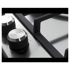 Verona 12 inch Italian-Made Gas Cooktop with 2 Brass Burners and Continuous Cast Iron Grates in Stainless Steel - VDGCT212FSS - The Home Selection