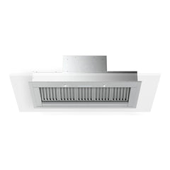 Verona 34 inch Designer Range Hood Insert with 600 CFM, Stainless Steel Baffle Filters, LED Lighting in Stainless Steel - VEINS34GSS - The Home Selection