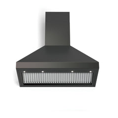Verona 36 Inch Designer Chimney Wall Hood with 600 CFM, Stainless Steel Baffle Filters, LED Lighting - VECHW36G - The Home Selection