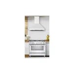 Verona 36 Inch Designer Chimney Wall Hood with 600 CFM, Stainless Steel Baffle Filters, LED Lighting - VECHW36G - The Home Selection