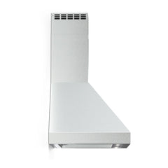 Verona 36 Inch Designer Chimney Wall Hood with 600 CFM, Stainless Steel Baffle Filters, LED Lighting - VECHW36G - The Home Selection