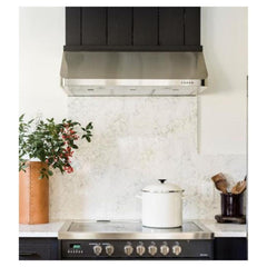 Verona 36 inch Low Profile Under Cabinet Range Hood with 600 CFM, Aluminum Mesh Filters and LED Lighting in Stainless Steel - VEHOOD3610 - The Home Selection