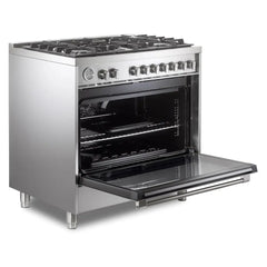 Verona 36" Prima Series Freestanding Gas Range – Stainless Steel - VPRFSGG365SS - The Home Selection