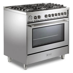 Verona 36" Prima Series Freestanding Gas Range – Stainless Steel - VPRFSGG365SS - The Home Selection