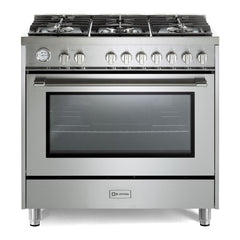 Verona 36" Prima Series Freestanding Gas Range – Stainless Steel - VPRFSGG365SS - The Home Selection