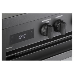 Verona 36" Ultima Midnight Collection Freestanding Induction Range with 5 Elements, 5 cu. ft. Oven Capacity, Touch Control Clock in Matte Black - VMFSIE365EE - The Home Selection