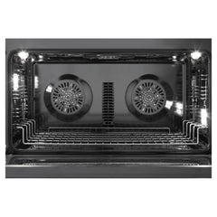 Verona 36" Ultima Midnight Collection Freestanding Induction Range with 5 Elements, 5 cu. ft. Oven Capacity, Touch Control Clock in Matte Black - VMFSIE365EE - The Home Selection