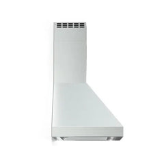 Verona 48 Inch Designer Chimney Wall Hood with 1200 CFM, Stainless Steel Baffle Filters, LED Lighting in Stainless Steel - VECHW48GSS - The Home Selection