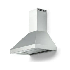 Verona 48 Inch Designer Chimney Wall Hood with 1200 CFM, Stainless Steel Baffle Filters, LED Lighting in Stainless Steel - VECHW48GSS - The Home Selection