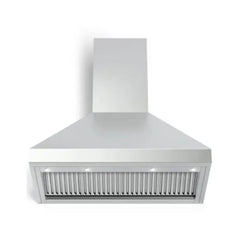 Verona 48 Inch Designer Chimney Wall Hood with 1200 CFM, Stainless Steel Baffle Filters, LED Lighting in Stainless Steel - VECHW48GSS - The Home Selection