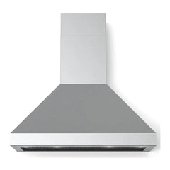 Verona 48 Inch Designer Chimney Wall Hood with 1200 CFM, Stainless Steel Baffle Filters, LED Lighting in Stainless Steel - VECHW48GSS - The Home Selection