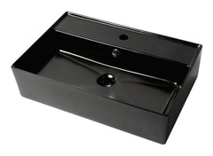 Alfi 24  Modern Rectangular Above Mount Ceramic Sink with Faucet Hole - ABC901