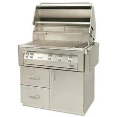 Vintage 42-Inch Deluxe Grill Cart with Door and Two Drawers - VBQ42GCDLX - The Home Selection