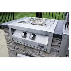 Vintage Power Maxx Burner, 24 Inches, with 55,000 BTUs, Individual Burner Control, 9v Ignition, and Stainless Steel Cover - VPMAXX24-N - The Home Selection