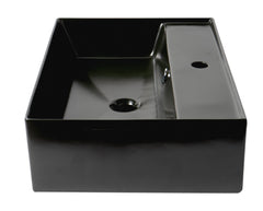 Alfi 24  Modern Rectangular Above Mount Ceramic Sink with Faucet Hole - ABC901
