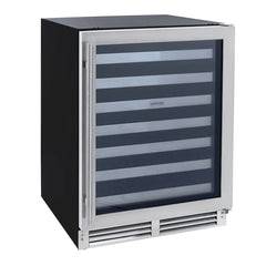 Sapphire Series 3, 24"W, Dual Zone, Indoor-Outdoor, Stainless Steel and Panel Ready, 44-Bottle Capacity, Commercial Wine Cooler - SW243DZSSPR