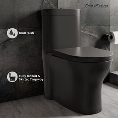 Swiss Madison Monaco One-Piece Elongated Toilet Dual-Flush 1.1/1.6 gpf - SM-1T108 - The Home Selection