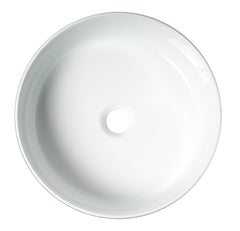 Alfi Black & White 15  Round Above Mount Ceramic Sink - ABC908