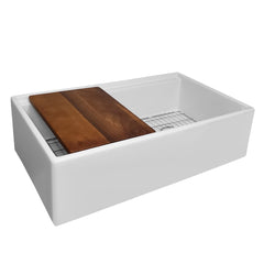Whitehaus 33 inch Reversible Single Bowl Fireclay Sink