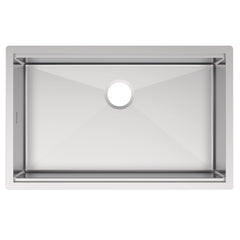 Whitehaus 30  Undermount Single Bowl 16 Gauge Brushed Stainless Steel Workstation Sink With Accessories - WHSW