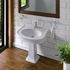 Whitehaus Waterhaus Solid , Single Hole, Single Lever Lavatory Faucet with Matching Pop-up Waste - WHS0111-SB