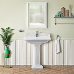 Whitehaus Waterhaus Solid , Single Hole, Single Lever Lavatory Faucet with Matching Pop-up Waste - WHS0111-SB