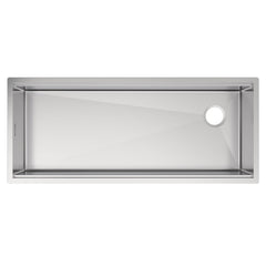 Whitehaus 45  Undermount Single Bowl 16 Gauge Brushed Stainless Steel Workstation Sink With Accessories - WHSW