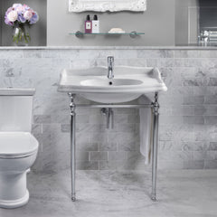 Whitehaus Waterhaus Solid , single hole, extended single lever lavatory faucet - WHS0221-SB