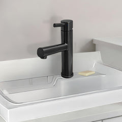 Whitehaus Waterhaus Solid Stainless Steel, Single Hole, Single Lever Kitchen Faucet with Pull-Out Head - WHS13