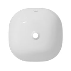 Whitehaus Isabella Plus Collection Square Above Mount Basin with Center Drain - WH71301 - The Home Selection