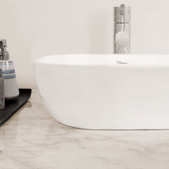Whitehaus Isabella Plus Collection Square Above Mount Basin with Center Drain - WH71301 - The Home Selection