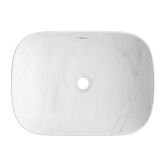 Whitehaus Isabella Plus Collection Rectangular Above Mount Basin with Center Drain - WH71302