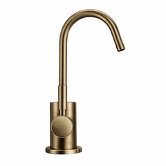 Whitehaus Point of Use Instant Hot/Cold Water Drinking Faucet with Gooseneck Swivel Spout - WHFH-HC1010-AB