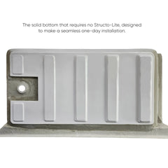 Whitehaus 60" Alcove Soaking Bathtub With Drain Hole Options - WHAB6030 - The Home Selection