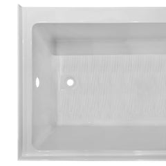 Whitehaus 60" Alcove Soaking Bathtub With Drain Hole Options - WHAB6030 - The Home Selection