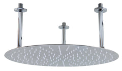 Alfi 20  Round Brushed Solid Ultra Thin Rain Shower Head - RAIN20R