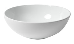 Alfi White 15  Round Vessel Bowl Above Mount Ceramic Sink - ABC905