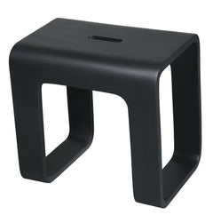 Alfi Black Matte Solid Surface Resin Bathroom / Shower Stool - ABST99BM