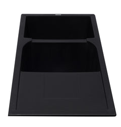 Alfi 46  Double Bowl Granite Composite Kitchen Sink with Drainboard - AB4620DI