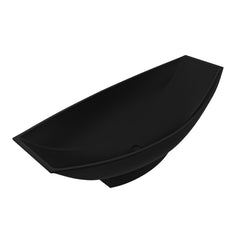 Alfi Black Matte 71  Solid Surface Resin Free Standing Hammock Style Bathtub - AB9991BM