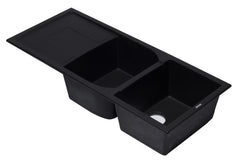 Alfi 46  Double Bowl Granite Composite Kitchen Sink with Drainboard - AB4620DI