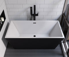 Alfi Single Lever Floor Mounted Tub Filler Mixer w Hand Held Shower Head - AB2180