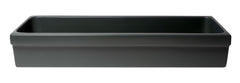 Alfi 48  Black Matte Above Mount Fireclay Bathroom Trough Sink - AB48TRBM