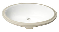 Alfi White 23  Oval Undermount Ceramic Sink - ABC602