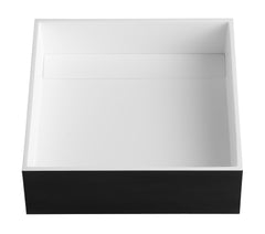 Alfi Black Matte 14  Square Solid Surface Resin Sink - ABRS14SBM