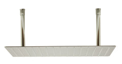 Alfi 20  Rectangular Brushed Solid Ultra Thin Rain Shower Head - RAIN2012