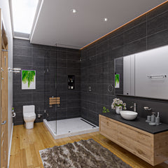 Alfi 12  x 24  Vertical Double Shelf Shower Niche - ABNP1224