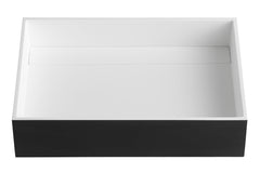 Alfi Black Matte 20  x 14  Solid Surface Resin Sink - ABRS2014BM